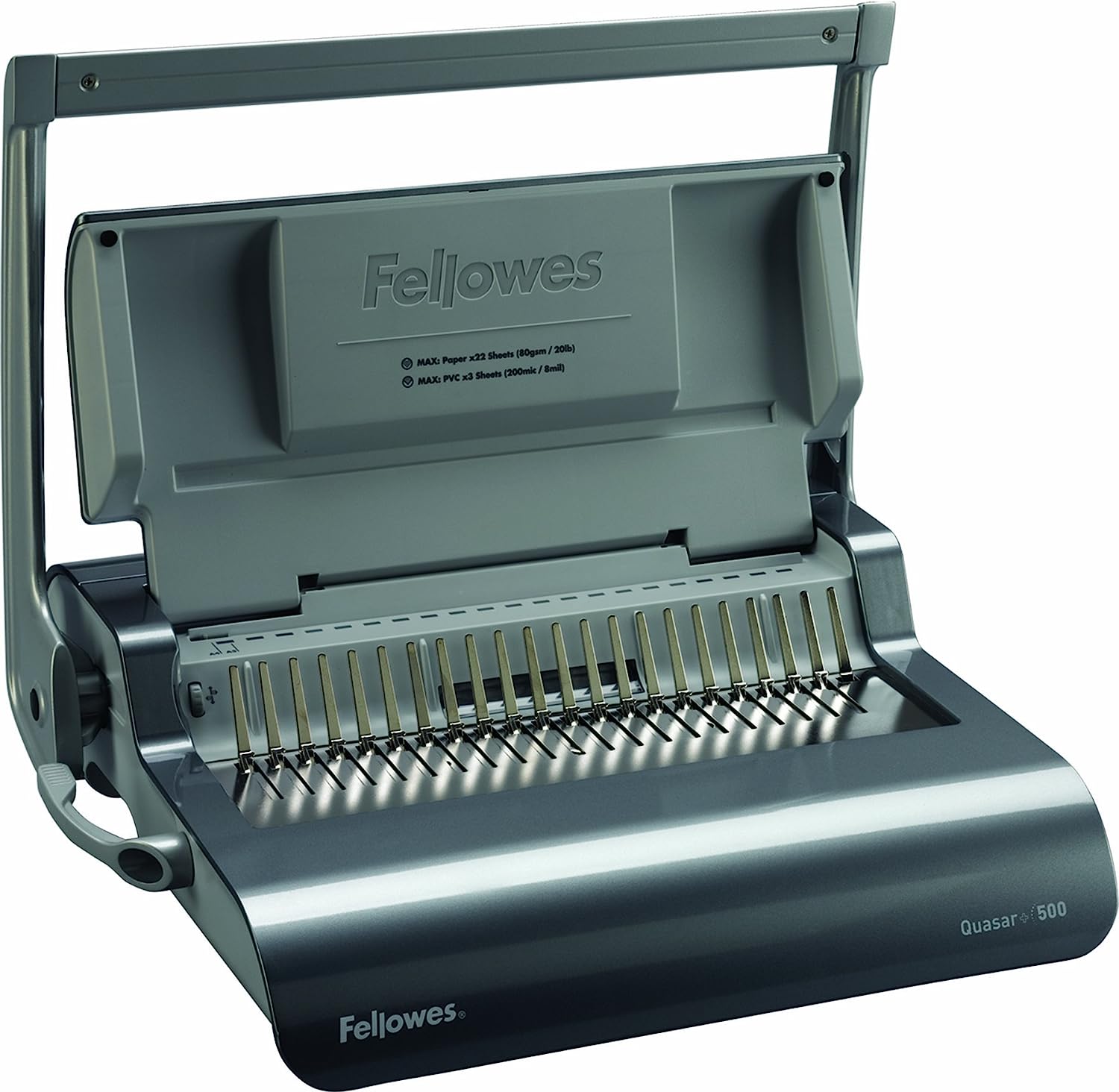 Fellowes Binding Machine Quasar+ Comb Binding (5227201), 5.1" x 18.1" x 15.4" - Image 3